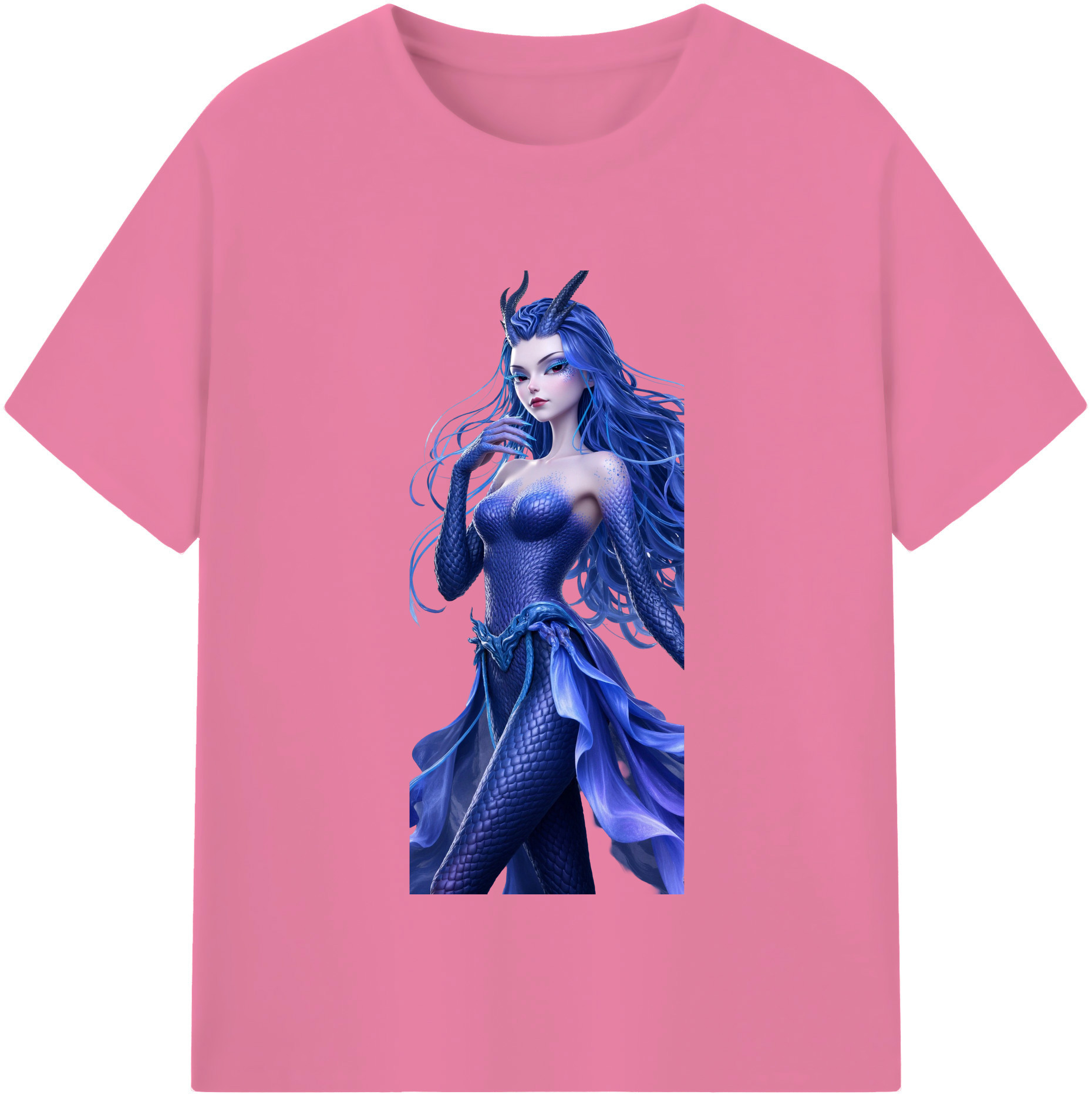（画像用） Ne Zha 2 ナタ 魔童の大暴れ 綿100％半袖Tシャツ（フロントプリント）